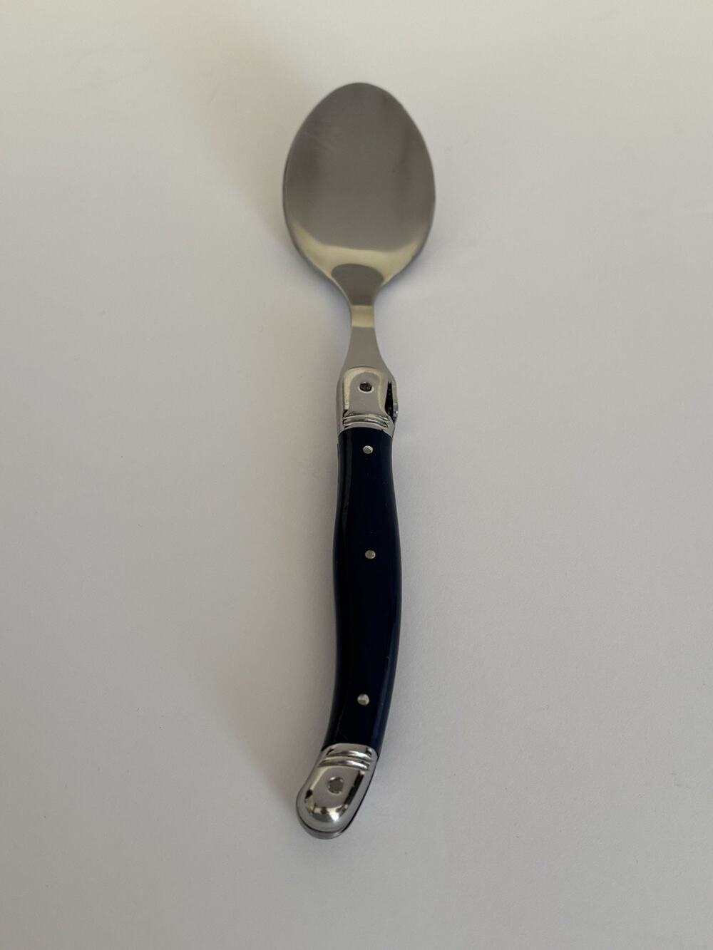 Laguiole Style Navy Blue Stainless Steel Spoon 1pc